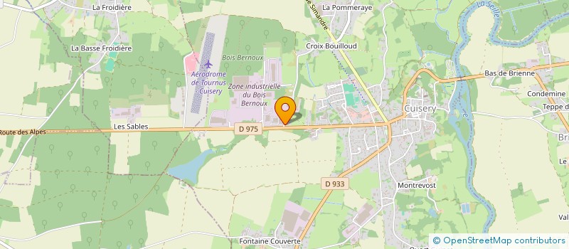 localisation de l'entreprise BRESSMOBILIER à CUISERY