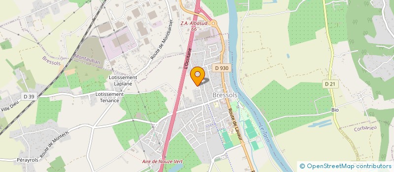 localisation de l'entreprise BRESSOLS JUJITSU BRESILIEN  BRESSOLS