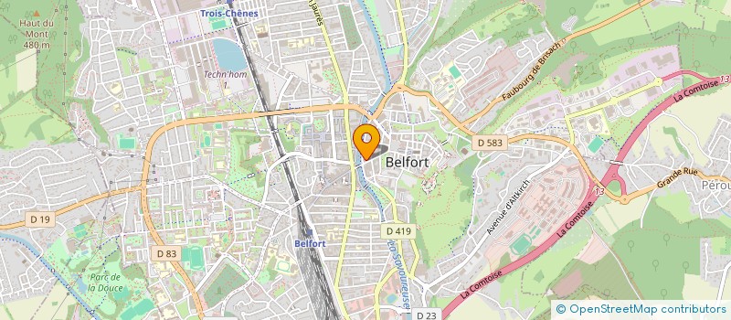 localisation de l'entreprise BRESSON à BELFORT