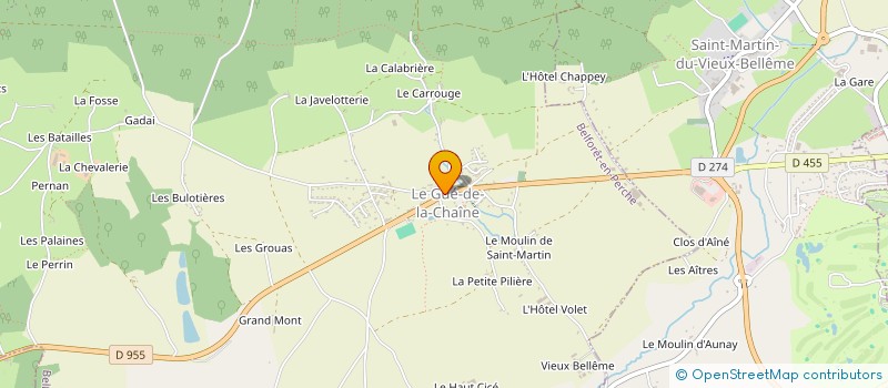 localisation de l'entreprise BRESSON-LEFEBVRE à BELFORET-EN-PERCHE