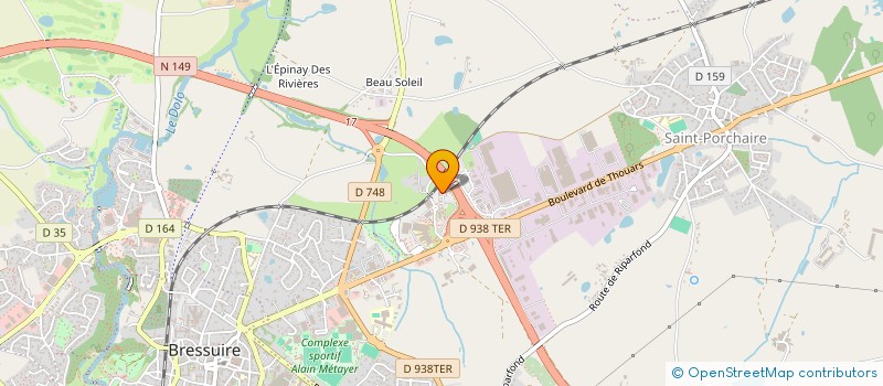 localisation de l'entreprise BRESSOTEL  BRESSUIRE