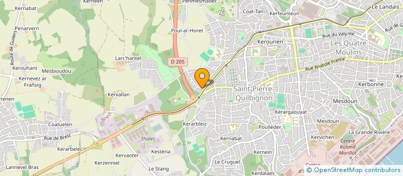 localisation de l'entreprise BREST 44 à BREST
