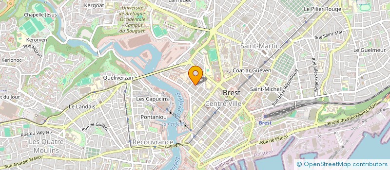localisation de l'entreprise BREST ACCUEIL DES VILLES FRANCAISES à BREST