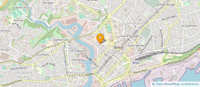 localisation de l'entreprise BREST ACCUEILLE à BREST