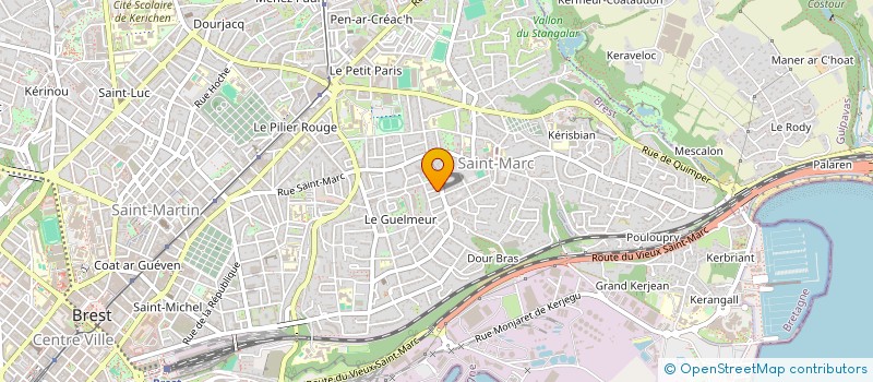 localisation de l'entreprise BREST APNEE PASSION - B. A. P. à BREST