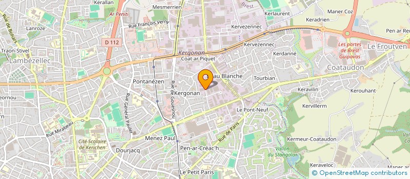 localisation de l'entreprise BREST AUTO DIFFUSION à BREST