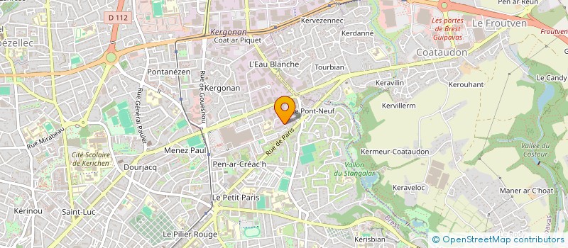 localisation de l'entreprise BREST CASH à BREST