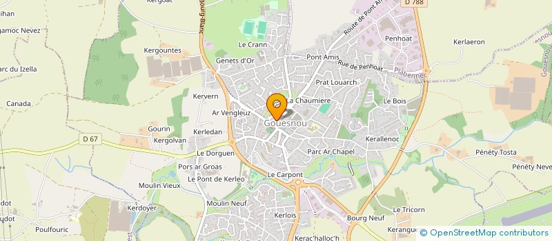 localisation de l'entreprise BREST-CENTRE-ELEC à GOUESNOU
