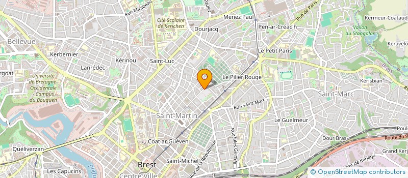 localisation de l'entreprise BREST CRIT à BREST