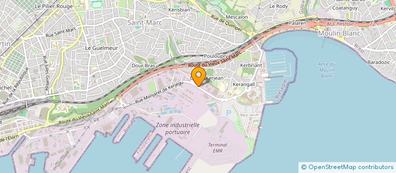 localisation de l'entreprise BREST ECHAFAUDAGE à BREST
