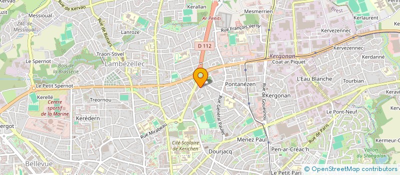 localisation de l'entreprise BREST ENERGIE ACCUMULATEURS à BREST