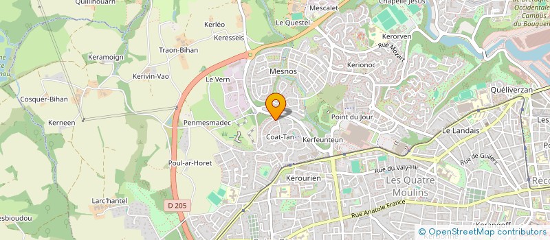 localisation de l'entreprise BREST FUTSAL CLUB à BREST