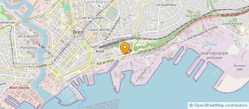 localisation de l'entreprise BREST INVESTISSEMENT  BREST