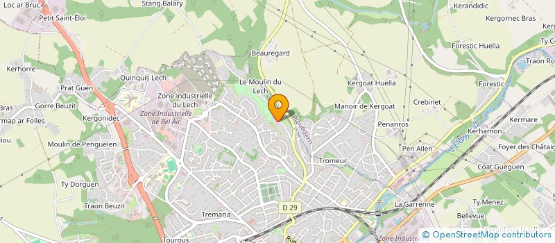 localisation de l'entreprise BREST LONGE-COTE à LANDERNEAU