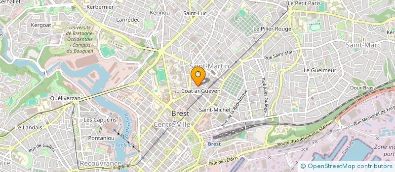 localisation de l'entreprise BREST METROPOLE à BREST