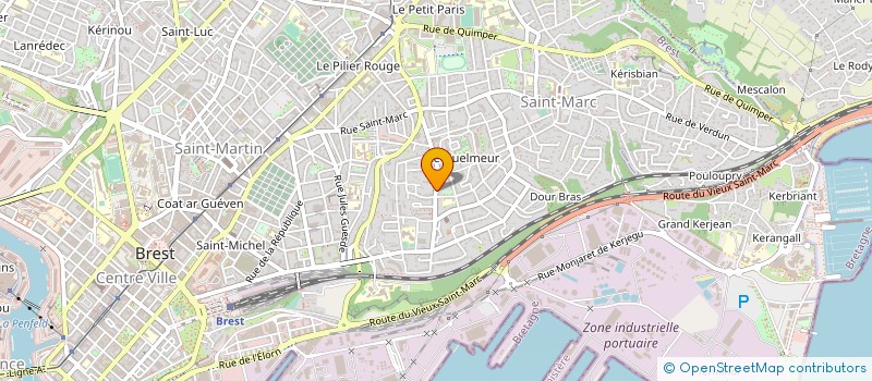 localisation de l'entreprise BREST METROPOLE HANDBALL à BREST