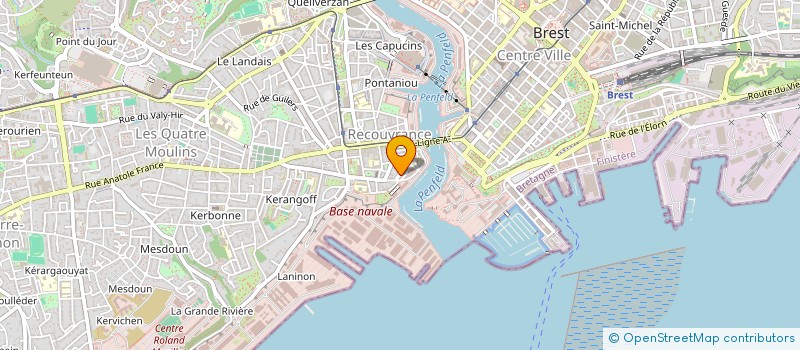 localisation de l'entreprise BREST NOUVELLE FORCE à BREST