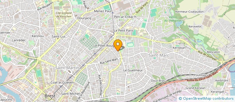 localisation de l'entreprise BREST PARE-BRISE à BREST