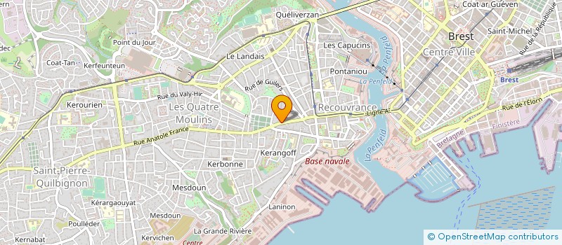 localisation de l'entreprise BREST PNEUS 29 à BREST