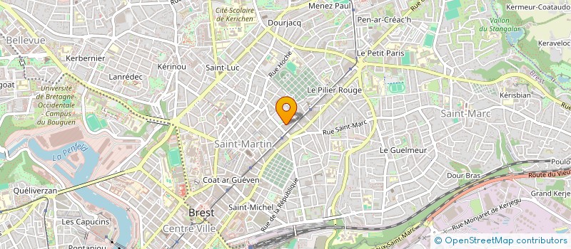 localisation de l'entreprise BREST - POULIQUEN à BREST