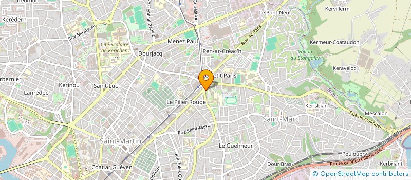 localisation de l'entreprise BREST STRASBOURG IMMOBILIER-BSI à BREST