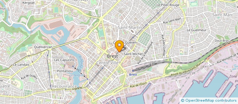 localisation de l'entreprise BREST TELEPHONE à BREST