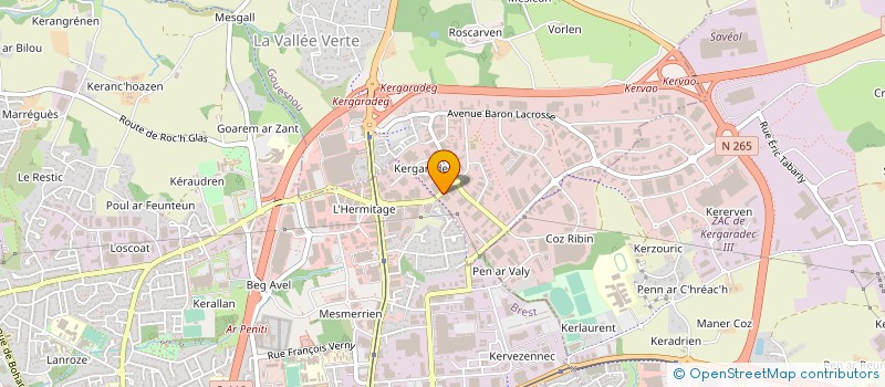 localisation de l'entreprise BREST TISSUS à GOUESNOU
