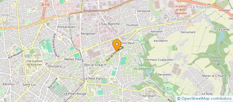 localisation de l'entreprise BREST VETO 33  BREST