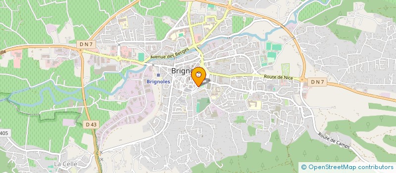 localisation de l'entreprise BRET  BRIGNOLES