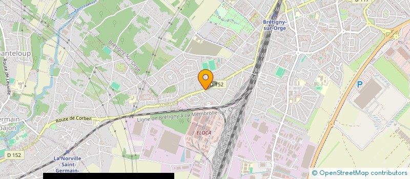 localisation de l'entreprise BRET 86B à BRETIGNY-SUR-ORGE