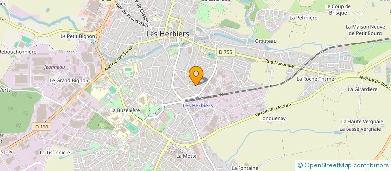 localisation de l'entreprise BRET BAPTISTE à LES HERBIERS