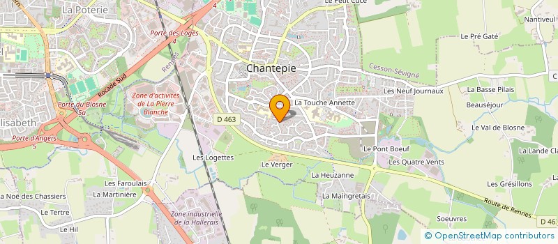 localisation de l'entreprise BRET CONTROLE à CHANTEPIE