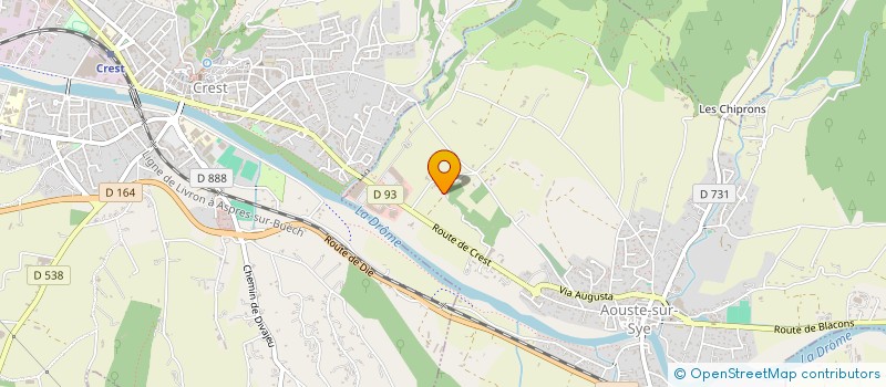 localisation de l'entreprise BRET ET TARDY à AOUSTE-SUR-SYE