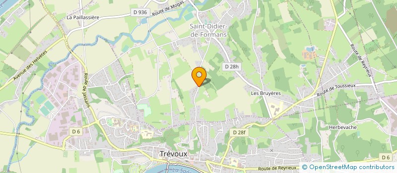 localisation de l'entreprise BRET NEGOCES  SAINT-DIDIER-DE-FORMANS