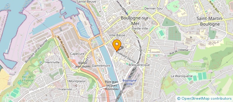 localisation de l'entreprise BRET'OPALE  BOULOGNE-SUR-MER