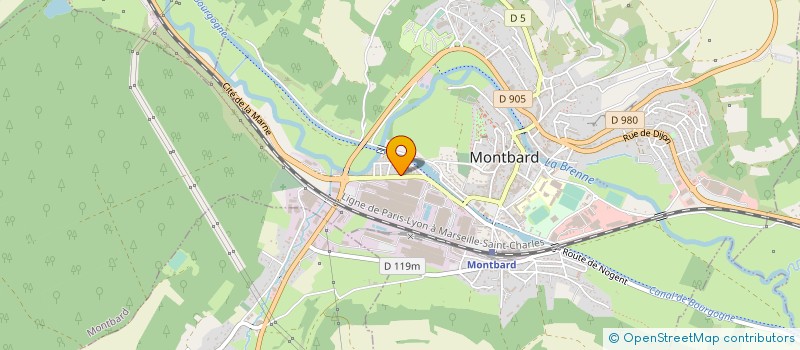 localisation de l'entreprise BRET SA à MONTBARD