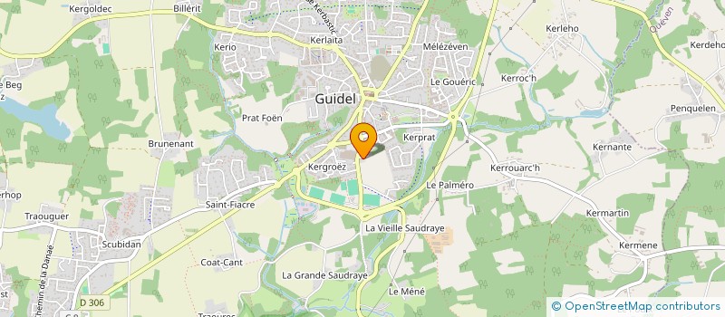 localisation de l'entreprise BRET TRANSPORT FROID à GUIDEL