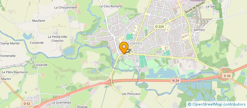 localisation de l'entreprise BRETAGNE A.G.I.  MORDELLES