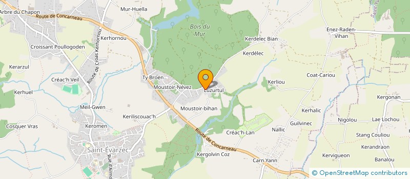 localisation de l'entreprise BRETAGNE AMELIORATION DE L'HABITAT  SAINT-EVARZEC