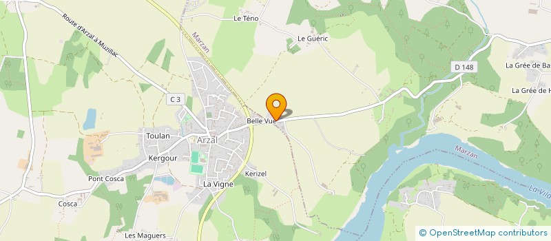 localisation de l'entreprise BRETAGNE AMENAGEMENT  NOYAL-MUZILLAC