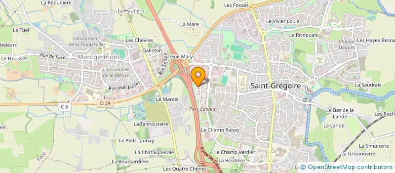 localisation de l'entreprise BRETAGNE AMENAGEMENT PATRIMONIAL  SAINT-GREGOIRE