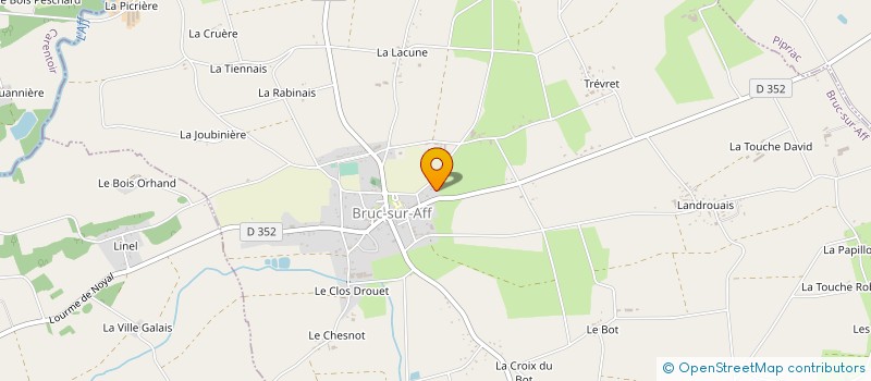 localisation de l'entreprise BRETAGNE ANTI NUISIBLES à BRUC-SUR-AFF