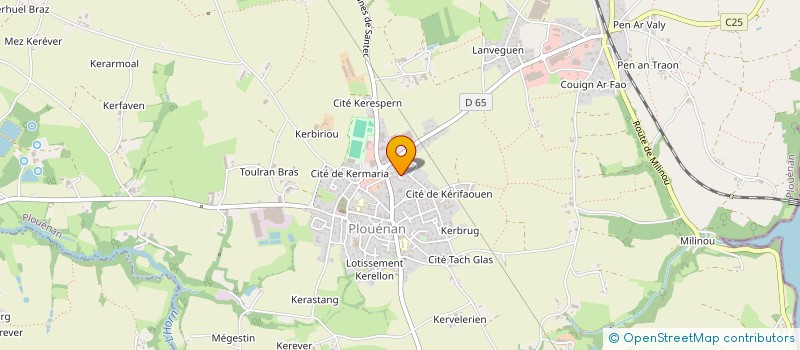 localisation de l'entreprise BRETAGNE APPLI à PLOUENAN