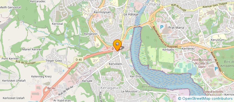 localisation de l'entreprise BRETAGNE ASSURANCES  QUIMPER