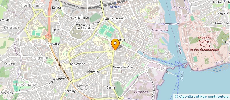 localisation de l'entreprise BRETAGNE ATLANTIQUE PROMOTION à LORIENT