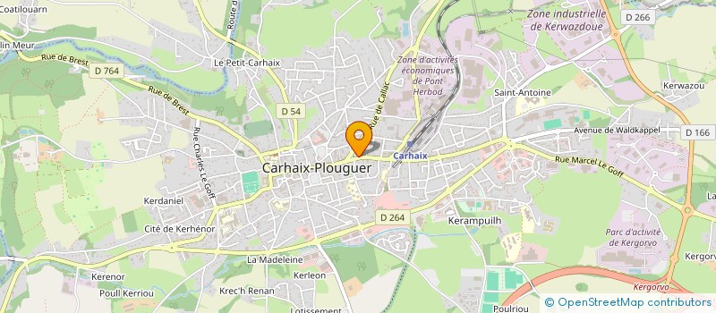 localisation de l'entreprise BRETAGNE AUTONOMIE SENIORS à CARHAIX PLOUGUER