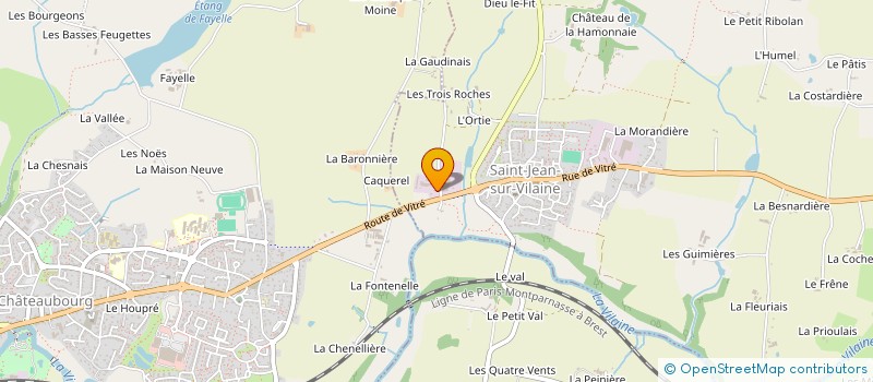 localisation de l'entreprise BRETAGNE BOIS CONSTRUCTIONS à SAINT-JEAN-SUR-VILAINE