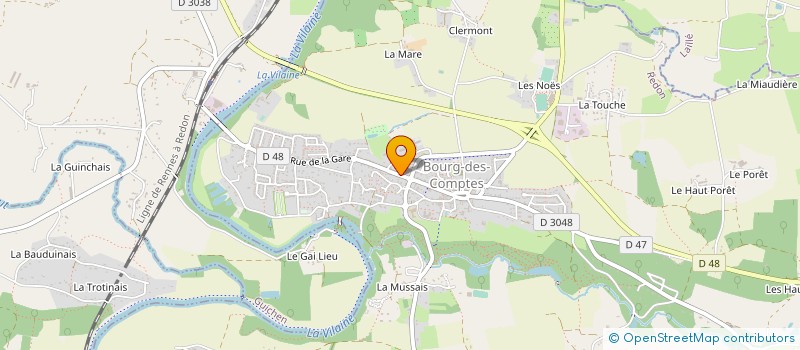 localisation de l'entreprise BRETAGNE BREWSHOP  BAIN-DE-BRETAGNE