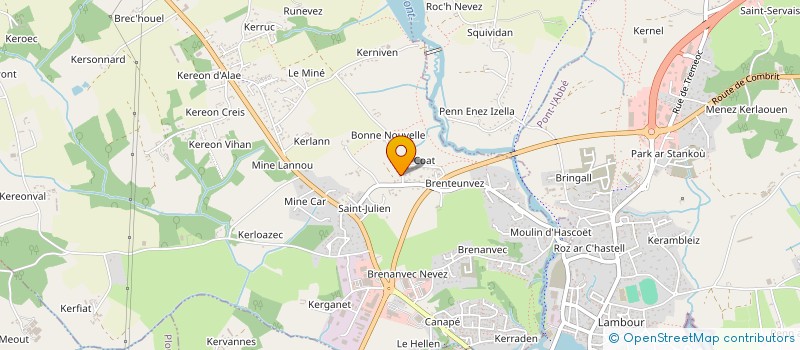 localisation de l'entreprise BRETAGNE C.P.F. à PLONEOUR-LANVERN