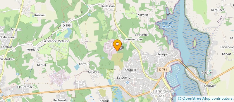 localisation de l'entreprise BRETAGNE CARENE SERVICE à LA TRINITE-SUR-MER